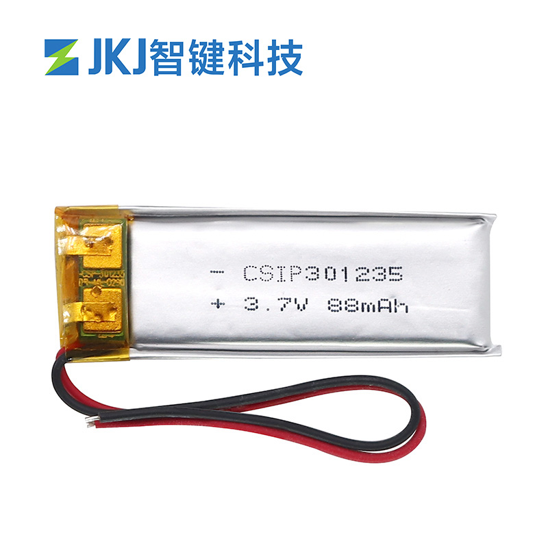 88mAh 3.7V Li Ion 锂聚合物锂离子电池 301235 CSIP锂电池批发